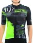 Men's 'mtb' Print Short Sleeve Biking Jersey Zip-up Quick-drying Road & Mountain Cycling Clothing With Reflective Stripe