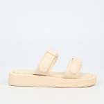 Coconut 1 Flat Sandal - Bone - Bone 6