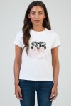 Sissy Boy Regular T-Shirt With Bling And Bow Detail In White - White XL