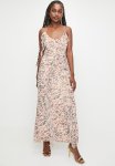 Ruffle Detail Slip Dress - Smokey Spot Aop