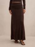 Arabella Flute Maxi Skirt - 16 Chocolate Co-ord