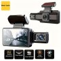 1 Set 7.62 Cm 1080P Dual Lens Dash Cam For Cars Front And Inside Full HD 1080P Car Camera With Loop Recording Night Vision