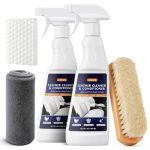 2-IN-1 Leather Cleaner And Conditioner 16.9 Oz 2 Pack Car Cleaner And Conditioner For White & Black Vegan Leather Safely Cleans
