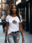 Girl Gang Fitted Tee - White - Small