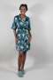 Ladies Satin Gown - Emerald - M