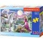 Jigsaw Puzzle - Princess & Unicorns 120 Pieces