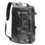 Travel Luggage Bag Men Pu Leather Waterproof Backpack Camping Sport