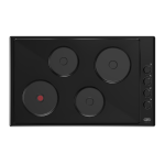 Defy DHD416 - 82CM Gemini Solid Hob Black
