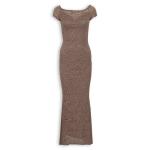 Mocha Lace Bardot Dress