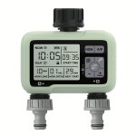 1PC Eshico Super Timing System 2-OUTLET Water Timer Precisely Watering Up Outdoor Automatic Irrigation Fully Adjustable Program 