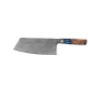 Premium 7 5 Cleaver Knife W/ Resin Handle & Damascus Blade