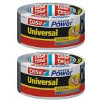 - Cloth Tape 50MM X 25M - Universal Extra Power- Silver Pack Of 2