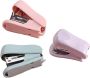 3PCS MINI Hand Staplers Set Small Plastic Staplers In Pink Green