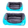 2PCS Pet Plush Cushion Bed Set