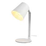 Ellie Metal Table Lamp White Black - Black