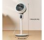 Condere 9 Air Circulation Fan A+ 33 Mm Touch Controll 3 Blade Pedestal Fan White Pack Of 1