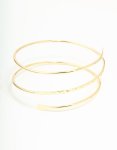 Goldair Gold Plated Textured Wrap Arm Cuff