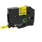 TZ641 18MM Black yellow Compatible Label