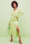 Viscose Skirt - Lime Green