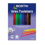 Bostik Wax Twisters Retractable Crayons Box 12