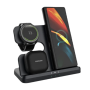 Wireless Charger Compatible With Samsung Galaxy Phone Watch & Buds 3 IN1 - Black