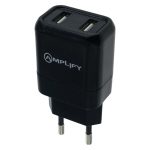 Amplify Dual USB Wall Charger With Micro USB Cable