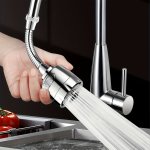 1PC Dual-mode Kitchen Faucet Aerator - Splash-proof Rotatable Spray Head For Easy Vegetable Washing & Drainage