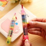 2PCS 20 Colors Replaceable Core Oil Painting Crayon Best Color Crayon Washable Painting Pen Fancy Graffiti Sketch Pen
