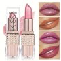 Mermaid Shimmer Velvet Lipstick Metallic Pearl Glow Lip Color Long-lasting Radiance Perfect Mother's Day Gift - 1 Piece For Music Festival