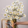 3pcs Artificial Daisy Bouquets Plastic Faux Flowers For Home Decor Wedding Party Decor Spring Summer Decor