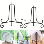 1PC 10.16 15.24 17.78 20.32 25.4 30.48CM Iron Bracket Display Stand For Bowl Plate Art Photo Picture Frame