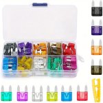 120PCS 5A 30A Car Fuse Automotive Fuse Amplifier With Box Clip Combination Car Blade Fuse Set With Inspection Circuit Electric P