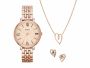 Fossil Jacqueline Rose Gold Stainless Steel Women's Watch And Jewellery Set ES5252SET