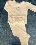 Earth Child Light Pink Floral Bunny Tracksuit Set 18 24M