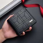 1PC Elegant Pu Leather Large Capacity Slim Design Wallet With Multi-card Slots Ideal Gift For Men