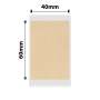 NB745 - - B1 / B21 / B3S / B4 - 40X60MM - 125 Kraft Labels