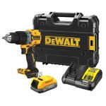 Dewalt 18V Cordless Powerstack Hammer Drill Kit DCD805E1T