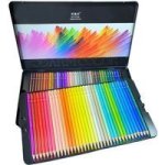 Set Of 72 Oil Based Colour Pencils In A Metal Box