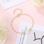 CBA104704G - Gold Plated Sterling Silver Name Bracelet