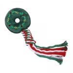 3X Christmas Dog Toy Dog Rope Toy Multifunctional Pet Supplies For Aggressive Chewers Dog Teething Toys For Playing Puppy Party