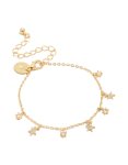 Goldair Gold Plated Cubic Zirconia Star Charms Bracelet