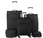 Pierre Cardin Lyon 5 Piece Set Black - Ys Travel Bags