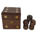 Habitat Wooden Dice Set Large 6 Piece