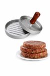 Aluminium Burger Patty Maker With Wooden Handle 115MM X 20MM