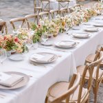 5-PACK Premium White Plastic Tablecloths - Machine Made Weave Versatile Use For Parties Weddings And Events - Durable General Fi