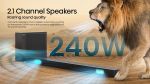 Hisense 2.1CH 240W Soundbar - HS2100