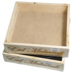 Eid Mubarak Wooden Box 30 X 30 X 7CM