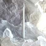 Single Tapered Dinner Candle - White