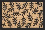 Leaf Coir Rubber Door Mat
