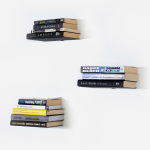 Emerging Creatives Floating Bookshelves - Set Of 3 - White